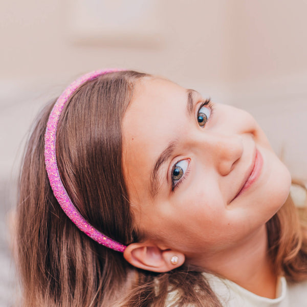 Thin Glitter Headband - Padded Hair Bands
