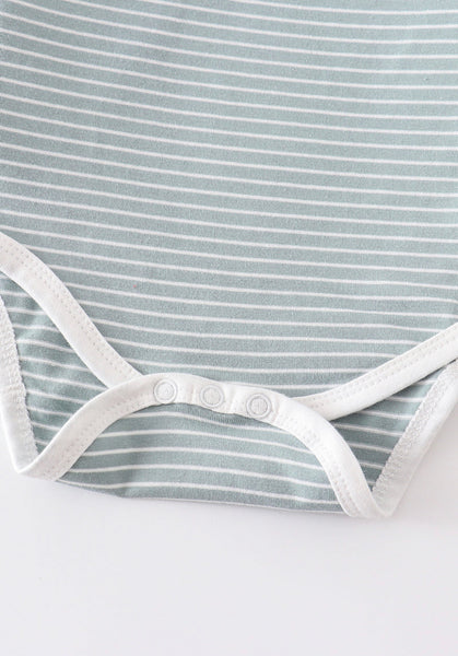 Green Striped 3 Piece Baby Set
