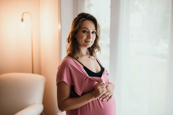 Rose Mommy Labor, Delivery, & Nursing Gown