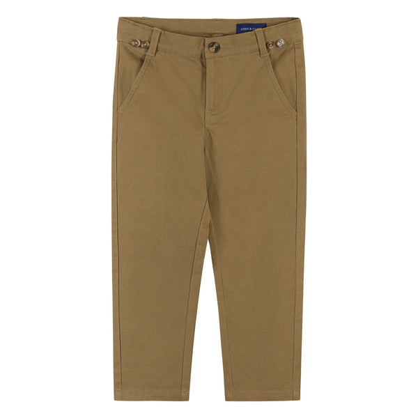 Navy Suspenders and Khaki pants set