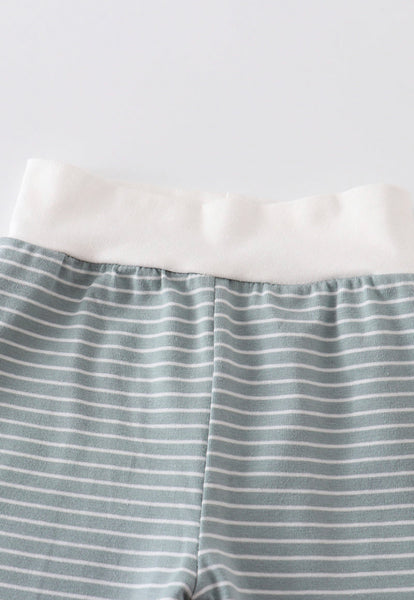 Green Striped 3 Piece Baby Set