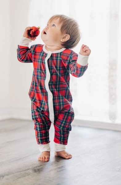Tartan Buttflap PJs - Infant