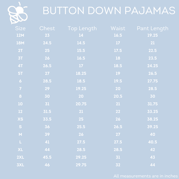 Christmas 2025 Pajamas- Blue Christmas Tree- Button Down