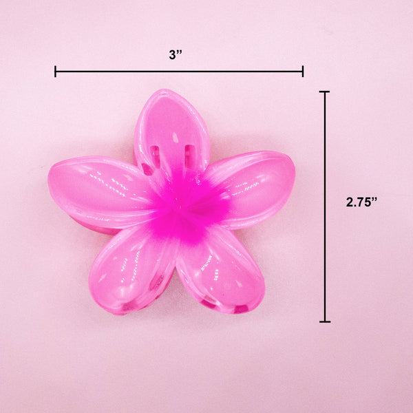 Plumeria Flower Hair Claw Clip - Tropical Floral