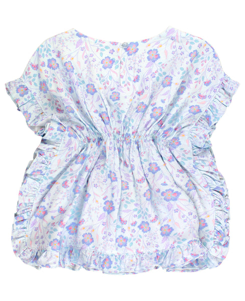 Fairytale Garden Ruffle Trim Cover-up 2T/3T