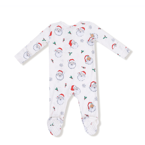 Vintage Santas - 2 Way Zipper Footie
