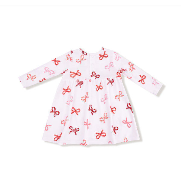 Candy Cane Bow Dress & Bloomers