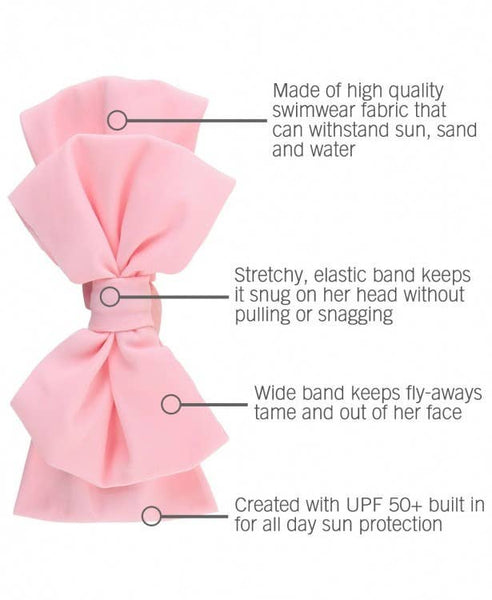 Pink Swim Bow Headband