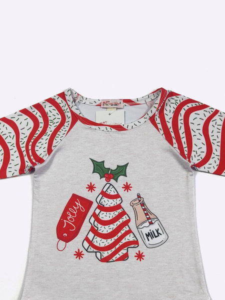 Jolly Tree Cake Girls Raglan