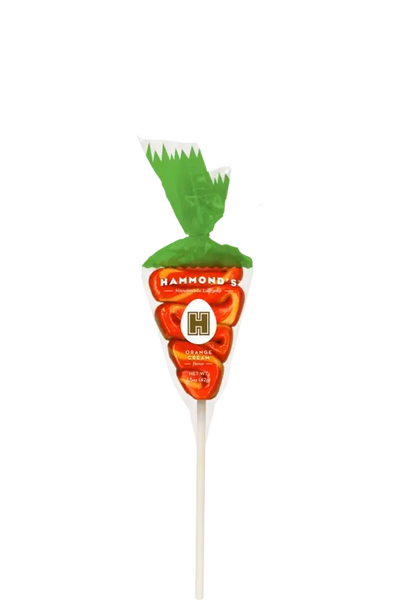 Easter Carrot Orange Cream Lollipop