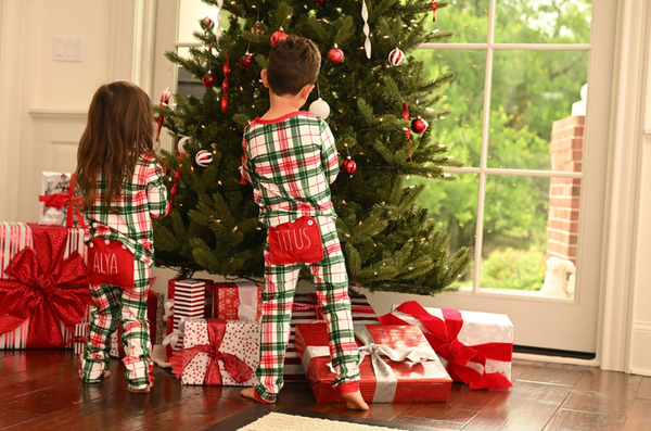 Christmas Pajamas- Girls- Christmas Plaid - Ruffle