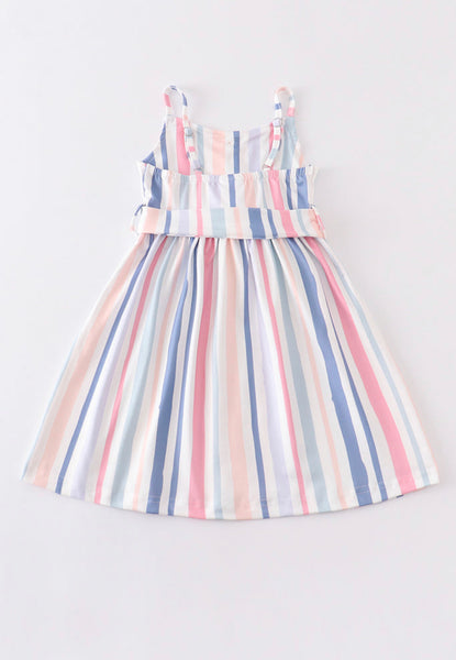 Blue Stripe Button Down Dress