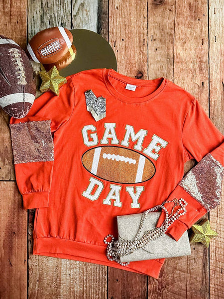 Mommy & Me Game Day Burnt Orange Shirt - Womens