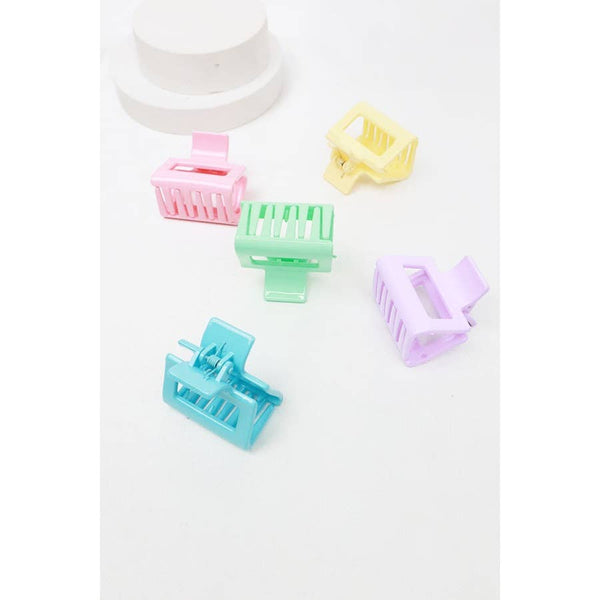 3-Pcs Mini Rectangle Hair Claw Set