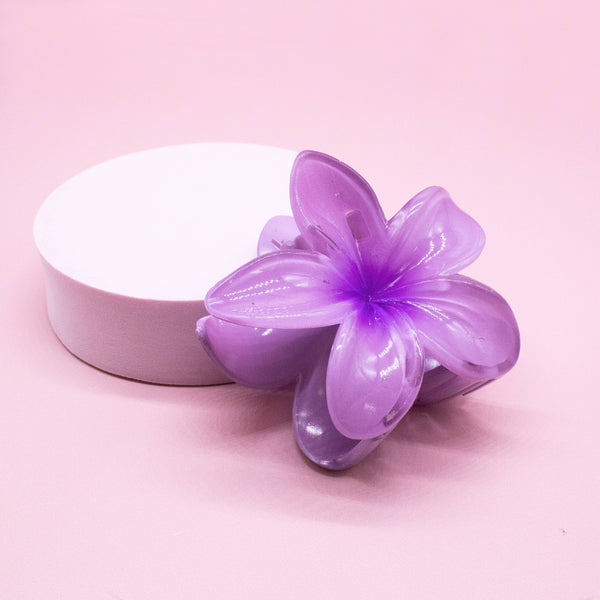 Plumeria Flower Hair Claw Clip - Tropical Floral