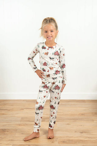 Christmas Barns & Animals Toddler/Youth Pajama Set