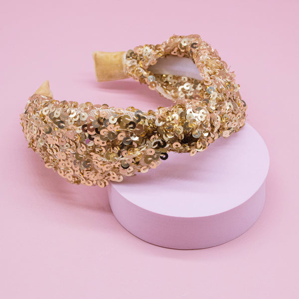 Sparkly Sequin Knot Headband (4 colors available)