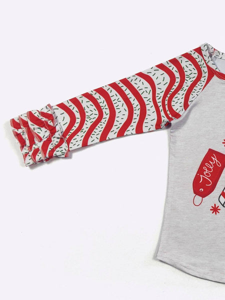 Jolly Tree Cake Girls Raglan