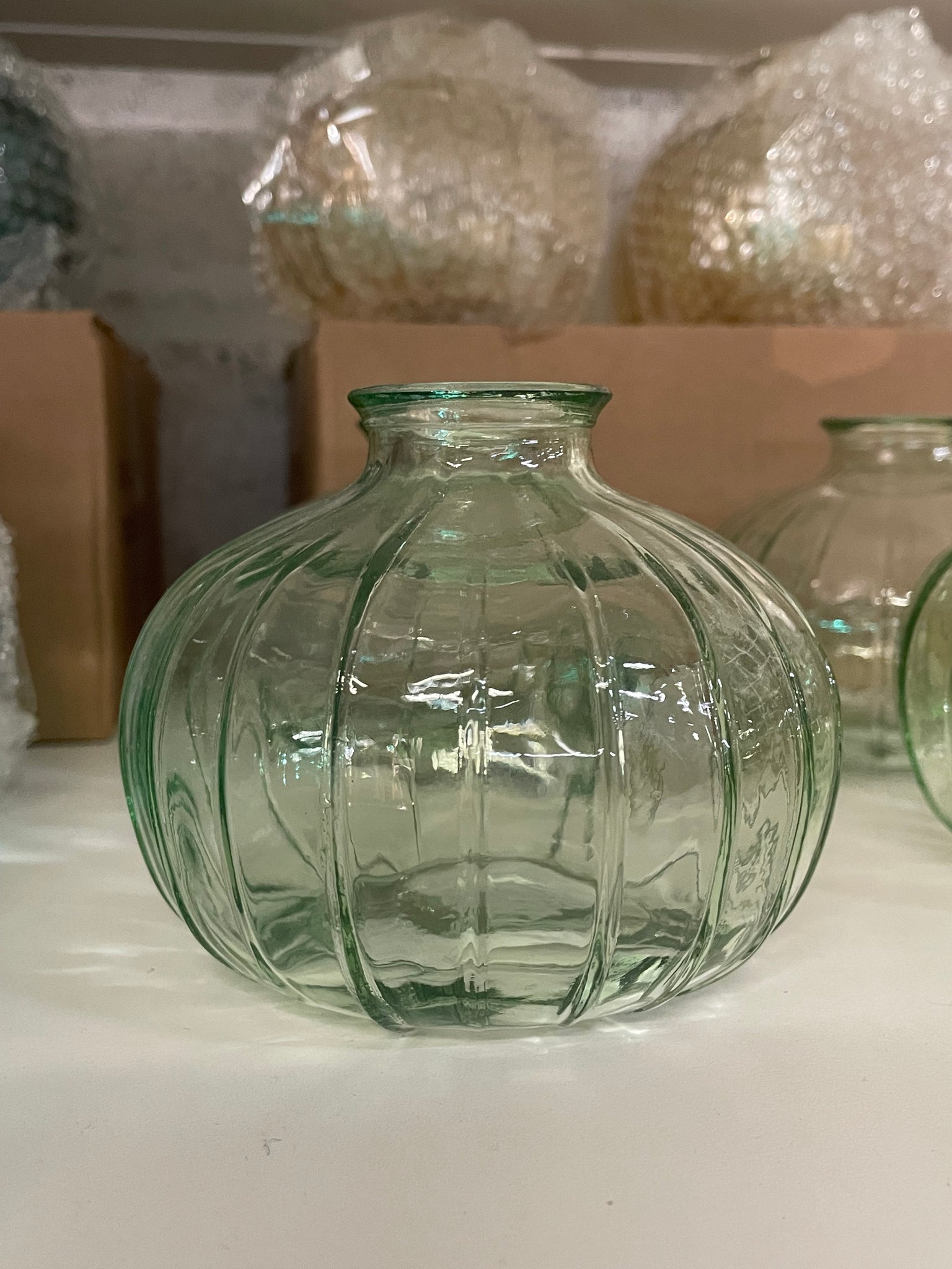 Light Green Glass Vase