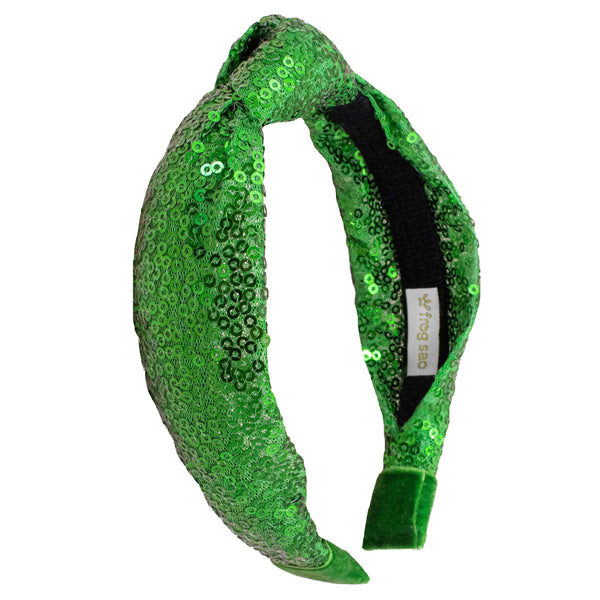 Sequin Knot Headband - Christmas, Valentine's, St. Patrick's