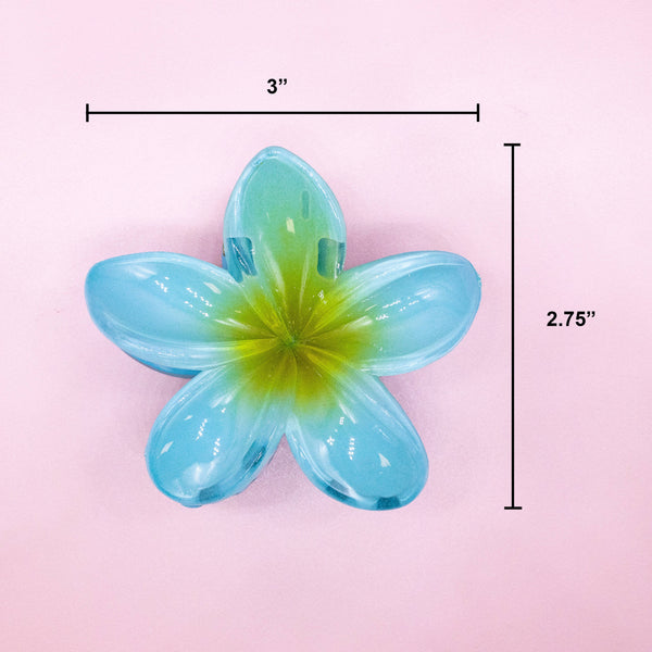 Plumeria Flower Hair Claw Clip - Tropical Floral