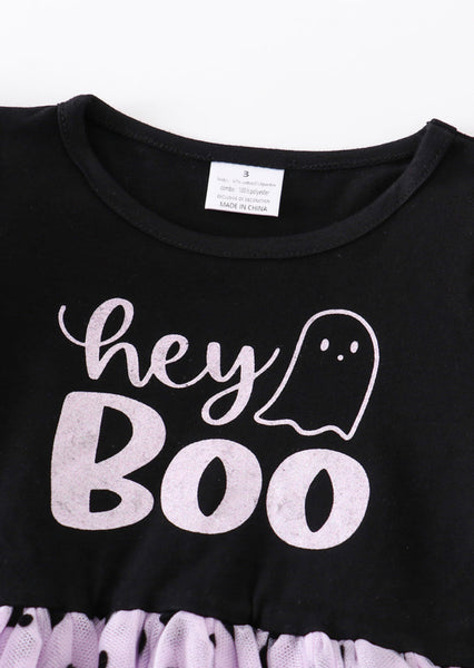 Black "BOO" Dress