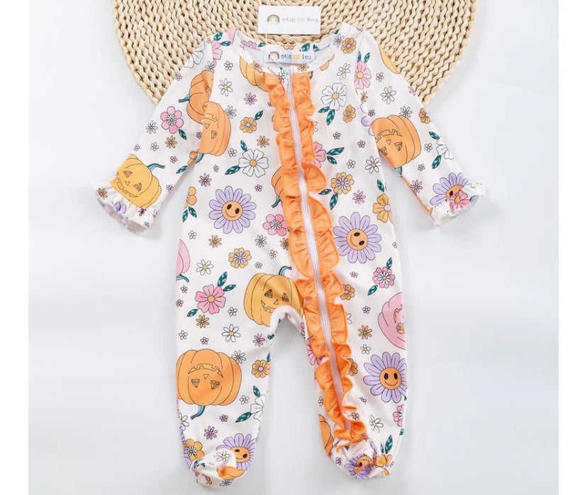 Pumpkin Smile Romper