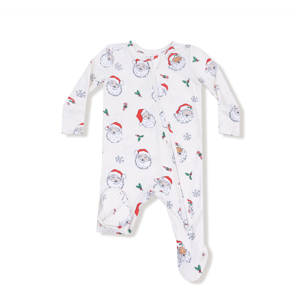 Vintage Santas - 2 Way Zipper Footie
