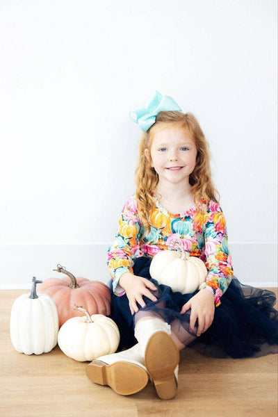 Preppy Patch L/S Tutu Dress