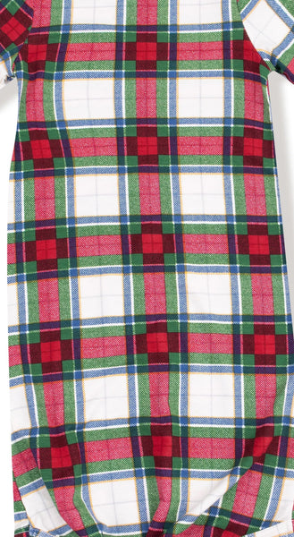 Holiday Plaid Knotted Gown