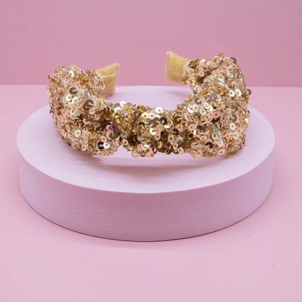 Sparkly Sequin Knot Headband (4 colors available)