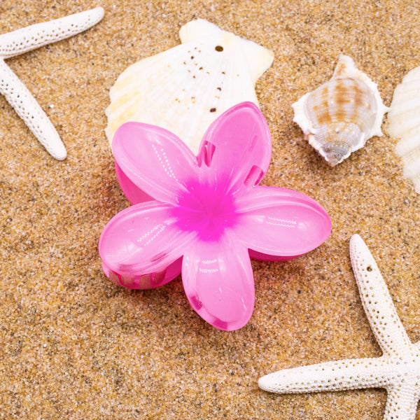 Plumeria Flower Hair Claw Clip - Tropical Floral