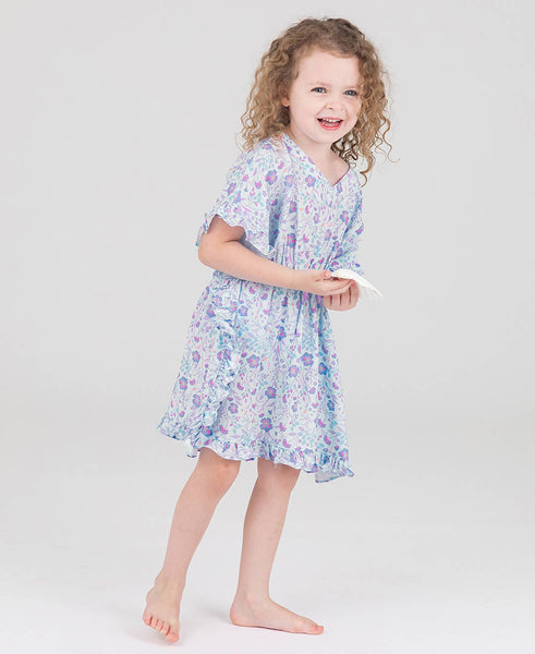 Fairytale Garden Ruffle Trim Cover-up 2T/3T