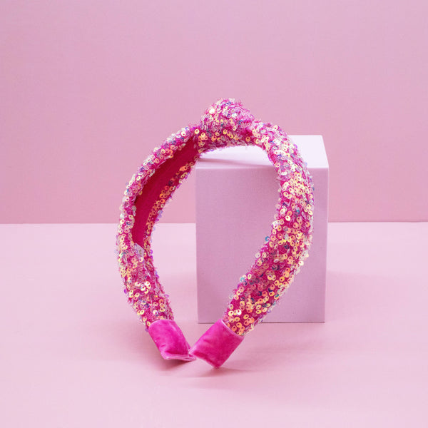 Sparkly Sequin Knot Headband (4 colors available)