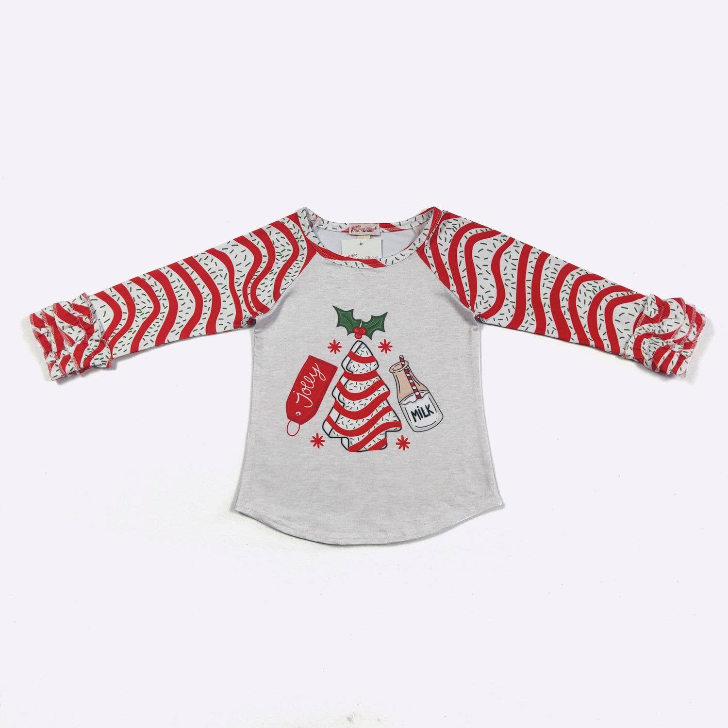 Jolly Tree Cake Girls Raglan