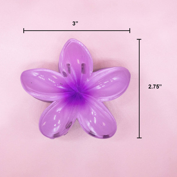 Plumeria Flower Hair Claw Clip - Tropical Floral