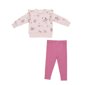 Woodsorrel Ruffle Sweatshirt & Leggings Set