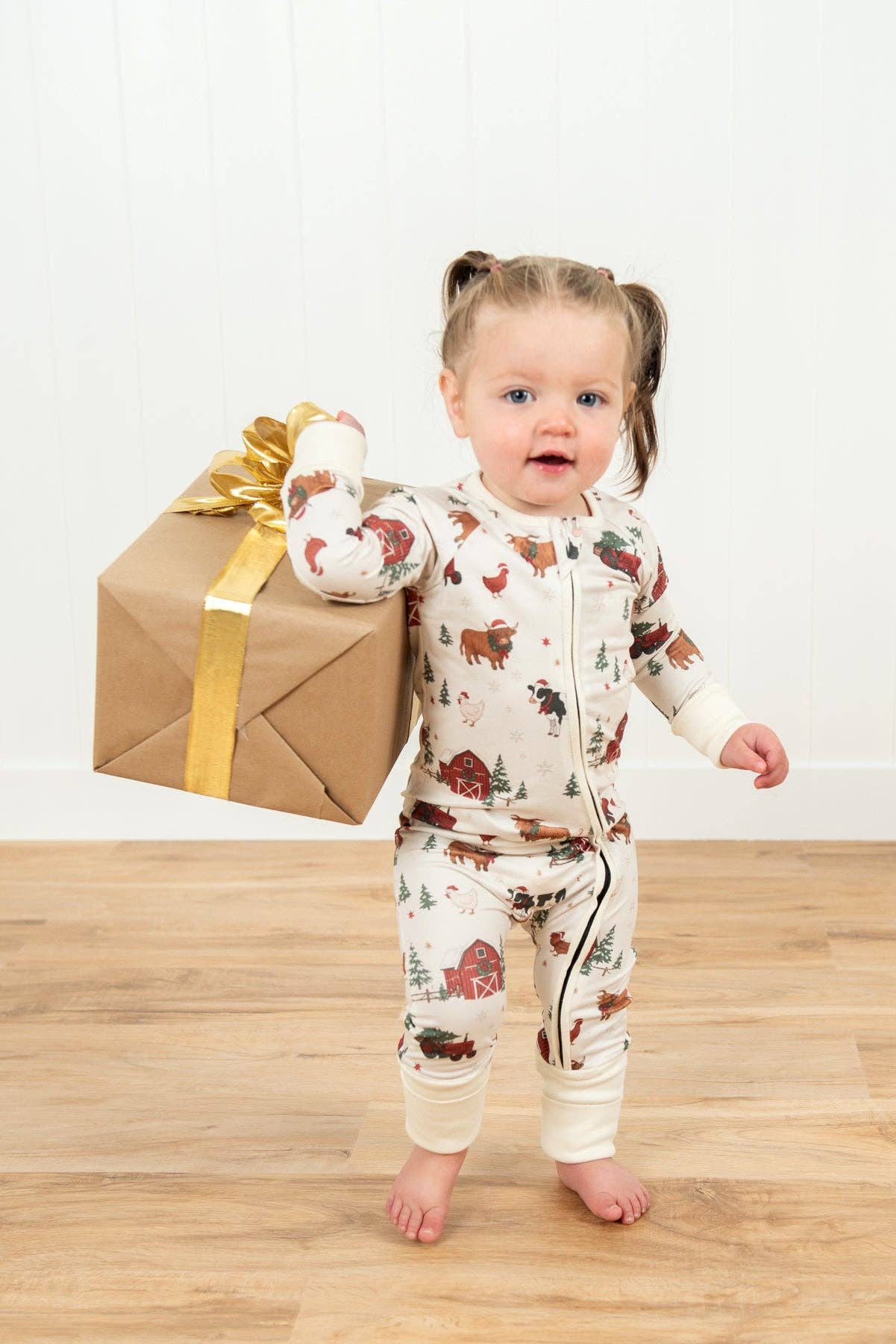 Christmas Barns & Animals Baby Zippy