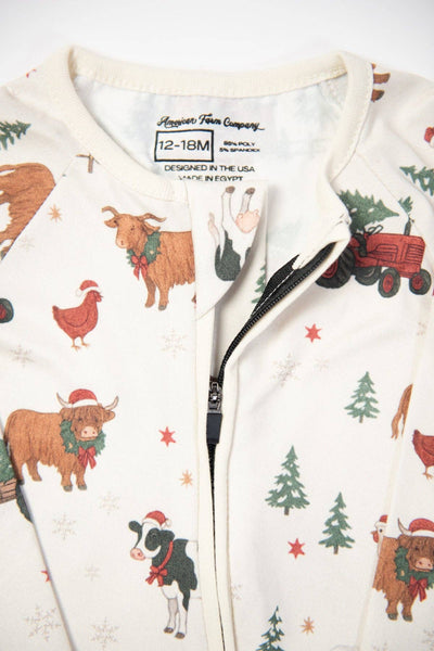 Christmas Barns & Animals Baby Zippy