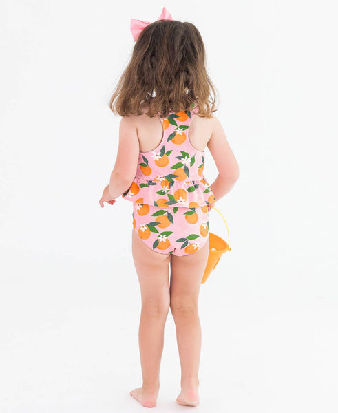 Orange You The Sweetest Reversible Peplum Tankini