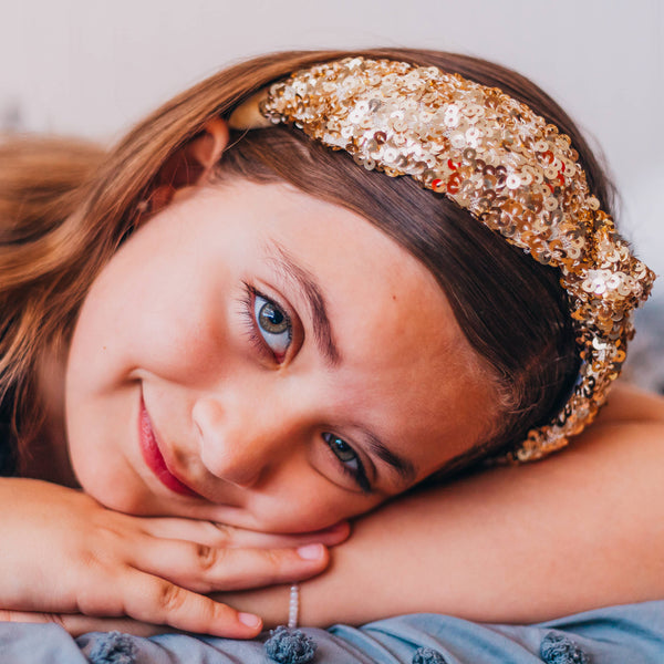 Sparkly Sequin Knot Headband (4 colors available)