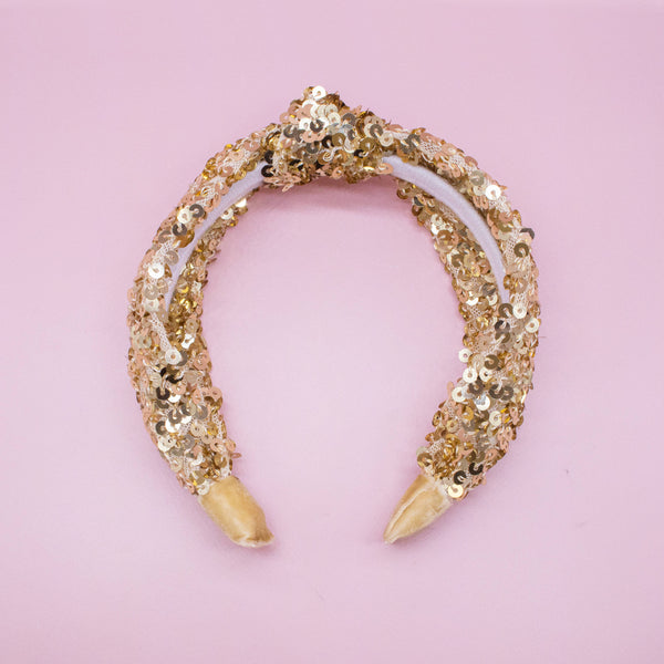 Sparkly Sequin Knot Headband (4 colors available)