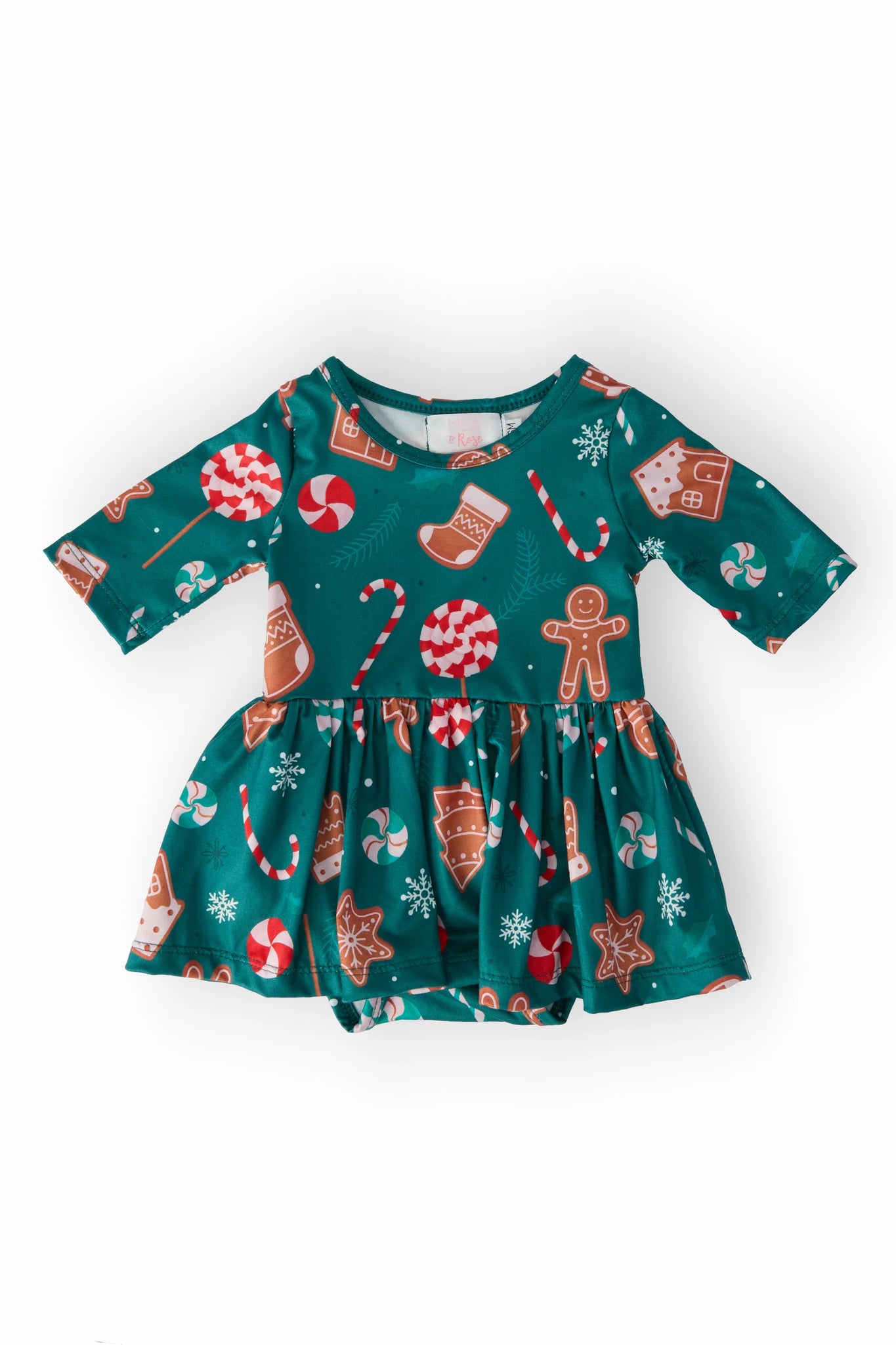 Gingerbread House Twirl Bodysuit