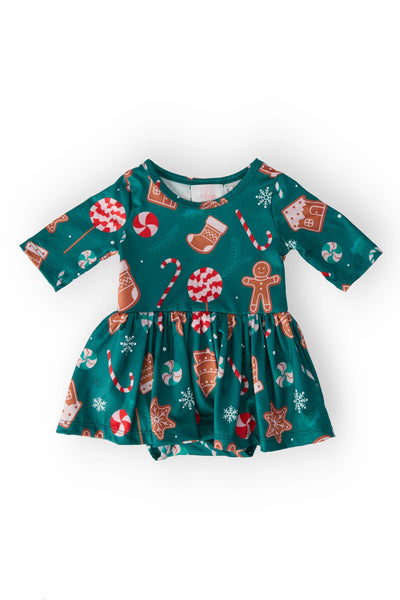 Gingerbread House Twirl Bodysuit