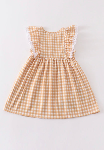 Mustard Plaid Pumpkin Dress