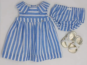 Jill Stripe Dress and Diaper Cover