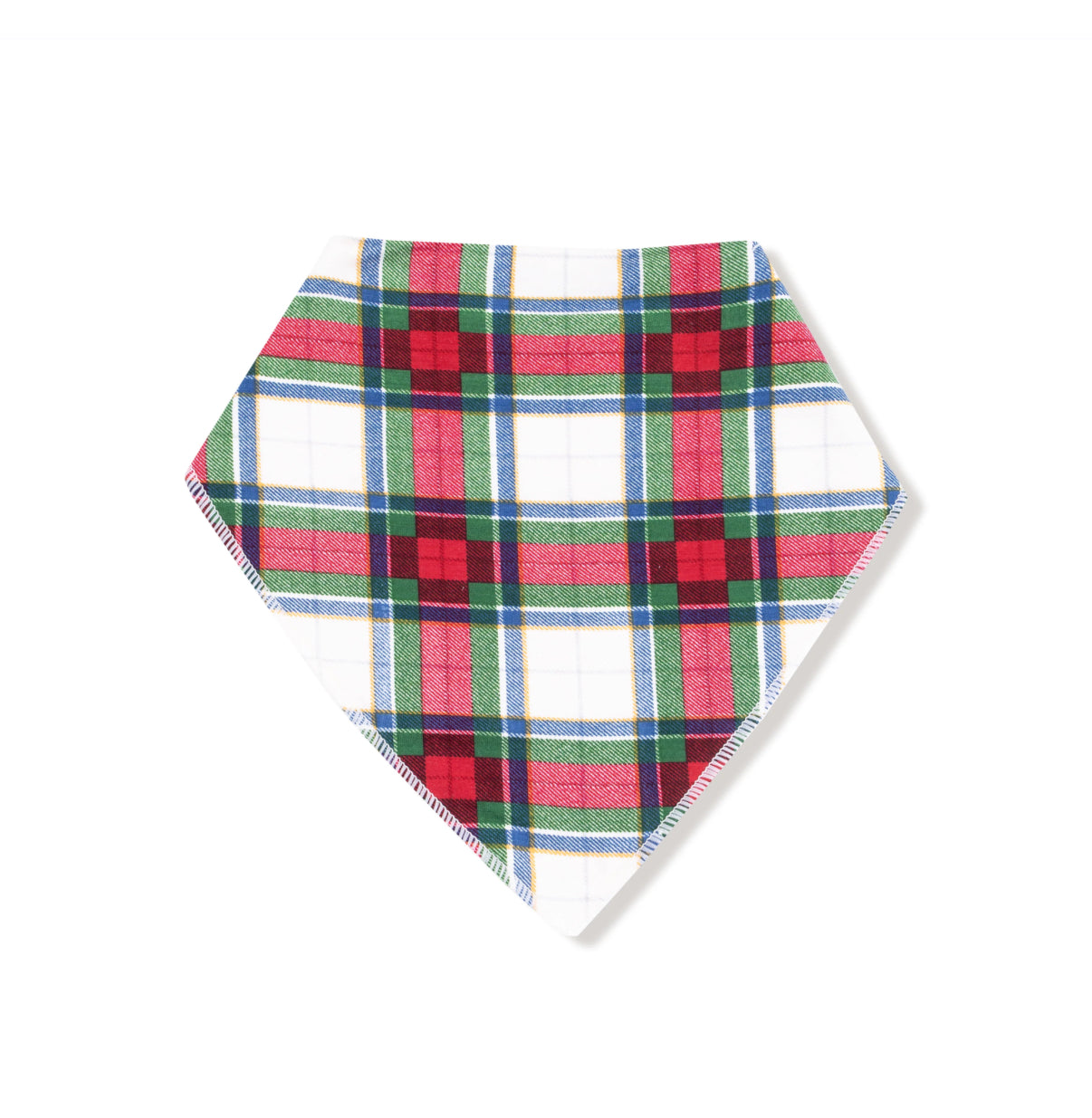 Holiday Plaid Bandana Bib