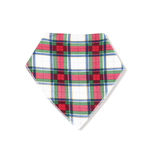 Holiday Plaid Bandana Bib
