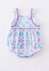 Lavender Scales Romper 6M