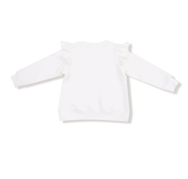 Candy Cane Ruffle Sweatshirt